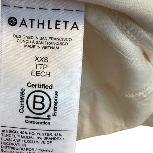 NWOT Athleta Seasoft Quarter Zip in Magnolia White New - Picture 5 of 11
